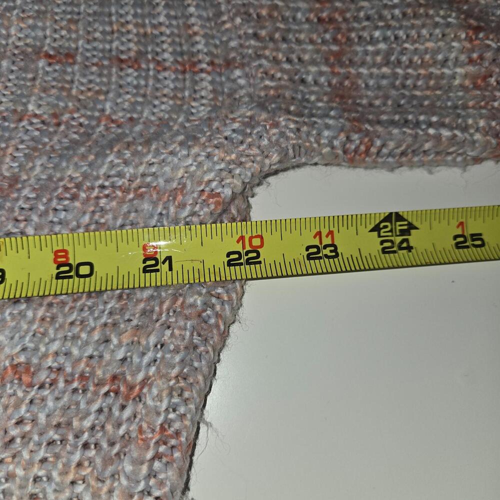 Lucky Brand Womens Pink Crewneck Sweater Size M Striped Knitted Marled Feminine - Picture 6 of 8
